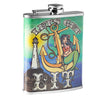 Let’s Get Lit Stainless Steel 8 oz Liquor Flask
